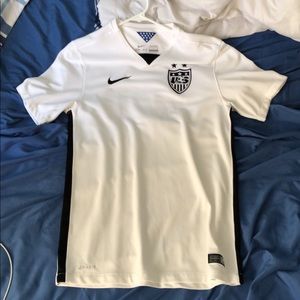 US men’s white soccer jersey